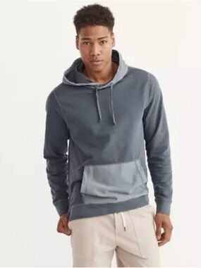 Abercrombie & Fitch Garment Dyed Pullover Hoodie Gray Men’s Medium